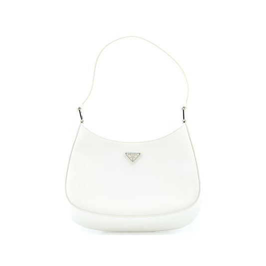 Prada Cleo Purse Calfskin White