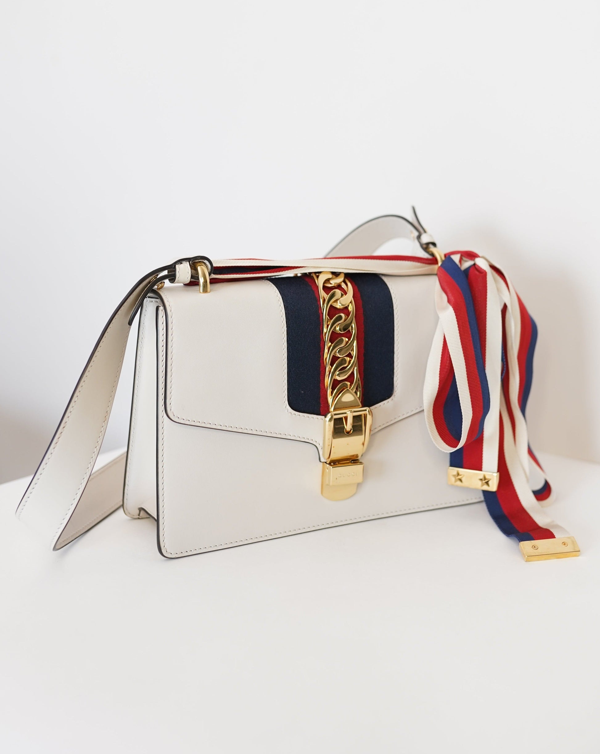 Gucci Lou Chain Leather Shoulder Bag