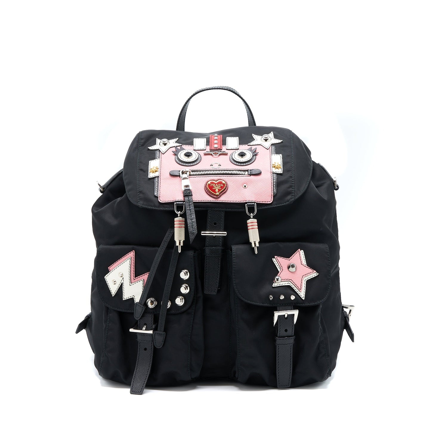 Prada Backpack Nylon Black/ Multicoloured