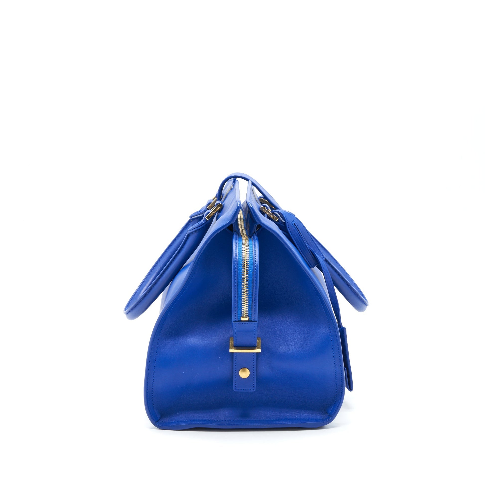 Saint Laurent Cabas Chyc Tote Purse Blue