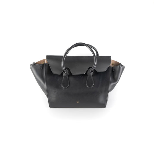 Luxury CELINE Tie Tote Bag Black