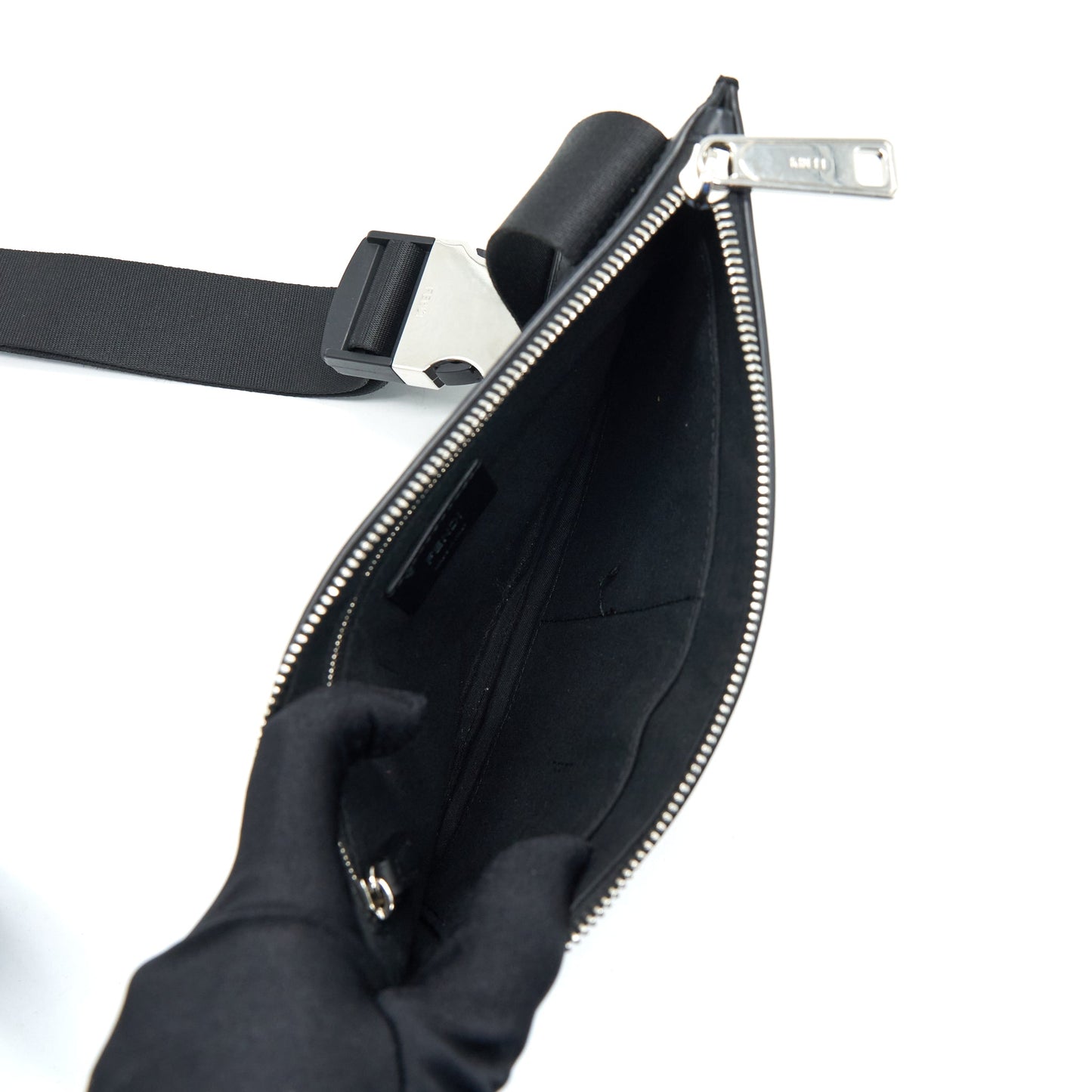 Fendi Mini Messenger Purse Brown/ Black