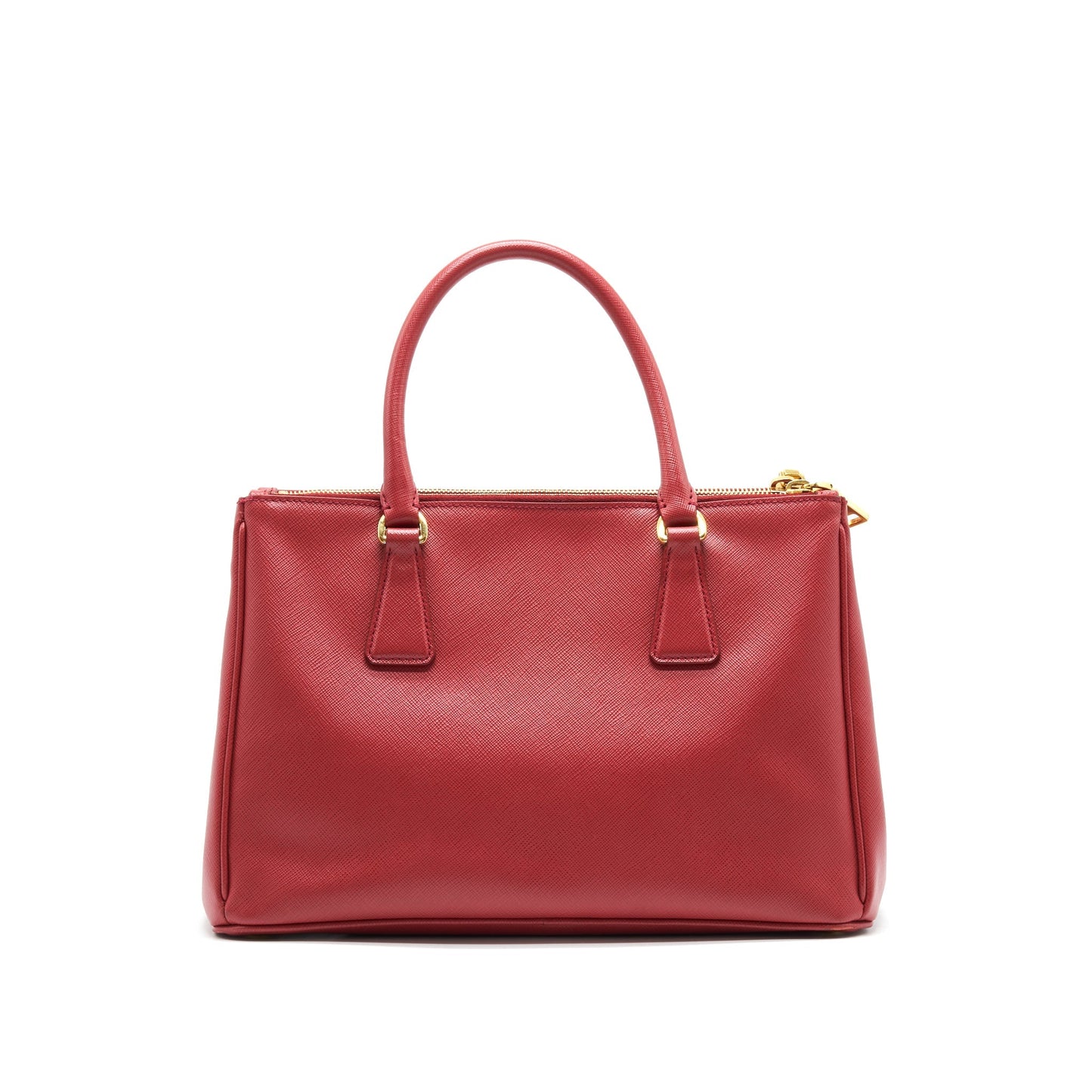 Prada Saffiano Tote Purse Red with