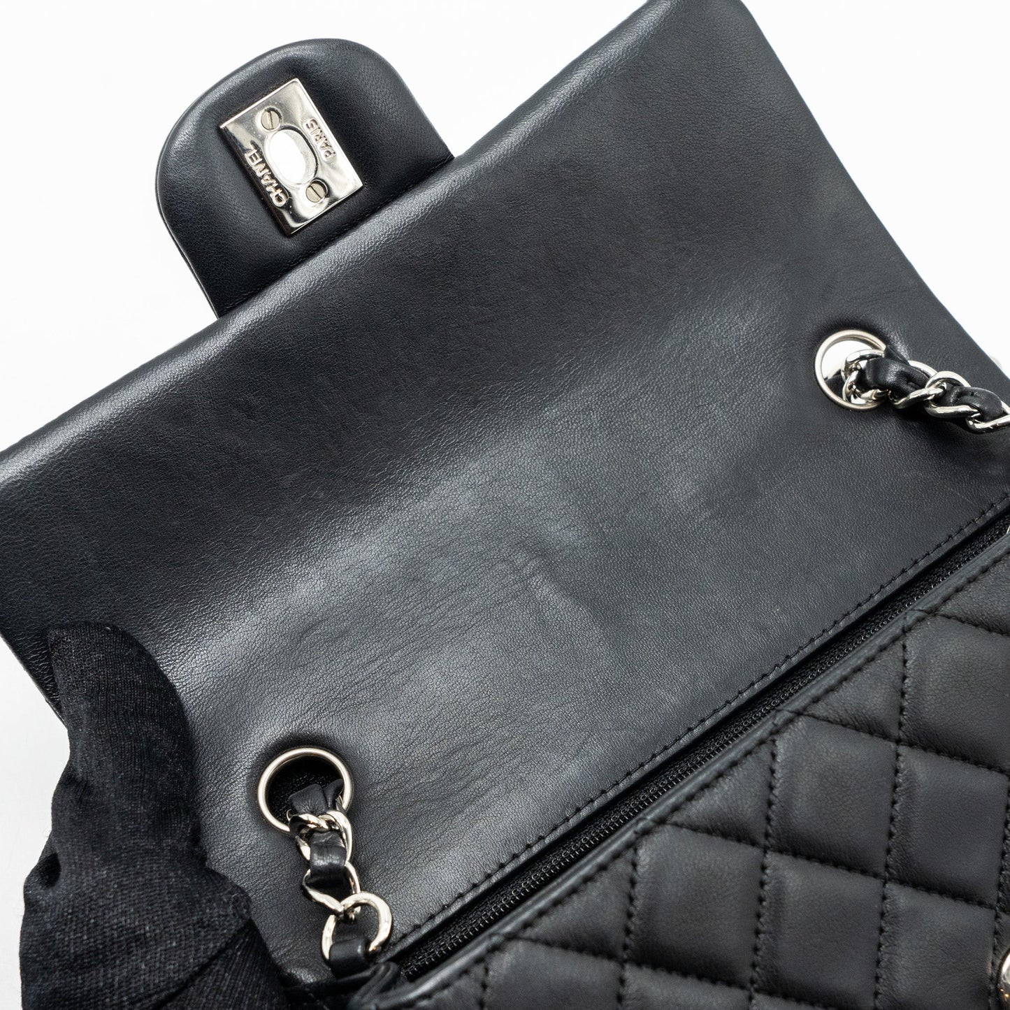Chanel Classic Mini Rectangular Flap Bag Lambskin Black