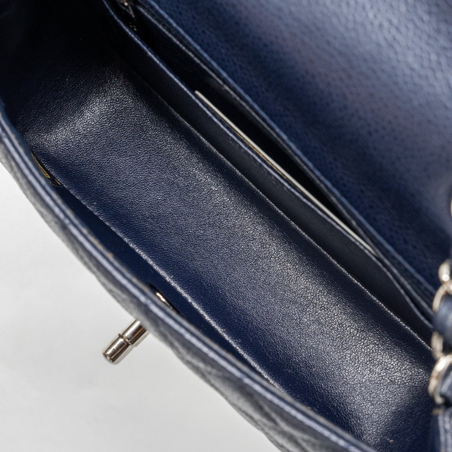 Chanel Classic Mini Rectangular Flap Bag Caviar Navy
