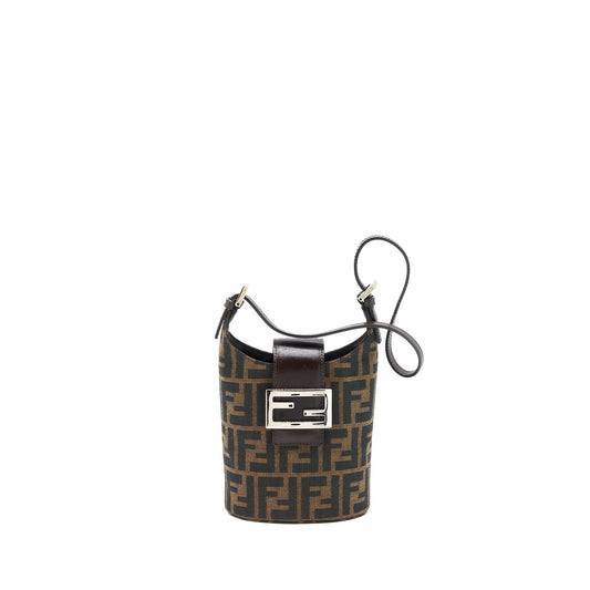 Fendi Vintage Mini Purse Canvas/Leather Jacquard