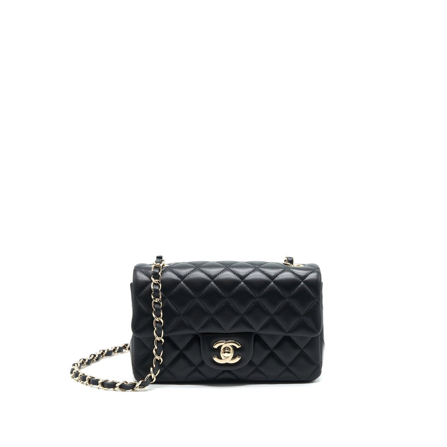 Chanel Mini Rectangular Flap Bag Lambskin L