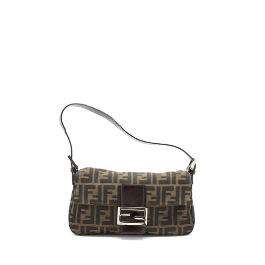 Fendi Vintage Baguette Shouder Purse Jacqiard