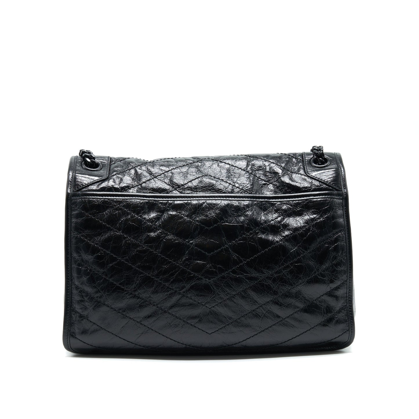 Saint Laurent Niki Large Purse In Black and Black Hardware