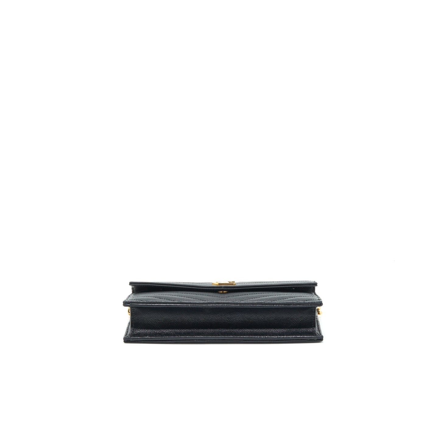 Saint Laurent/ Envelop Chain Wallet Caviar Black