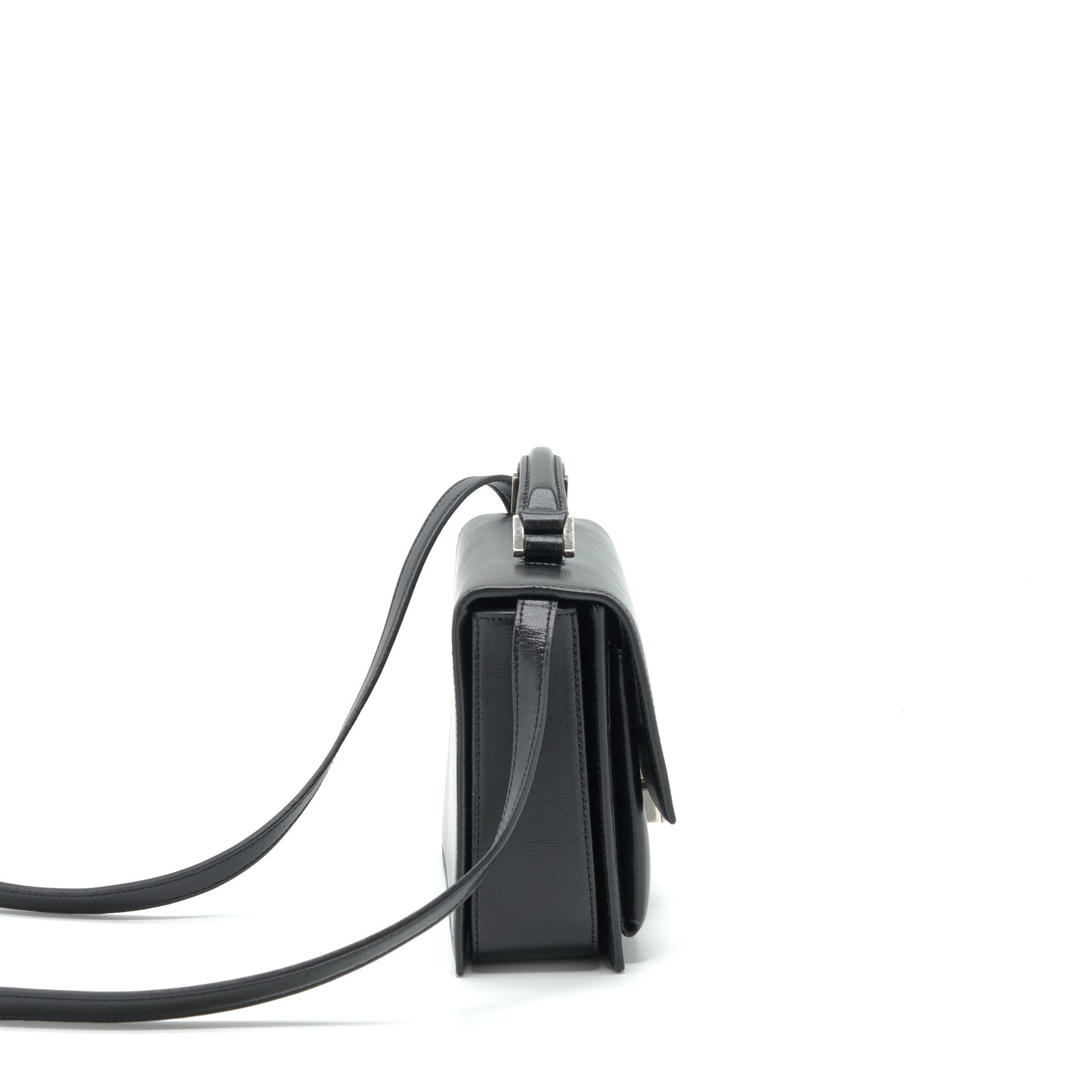Saint Laurent/ Bellachasse Calfskin Black Ruthenium Sliver Hardware