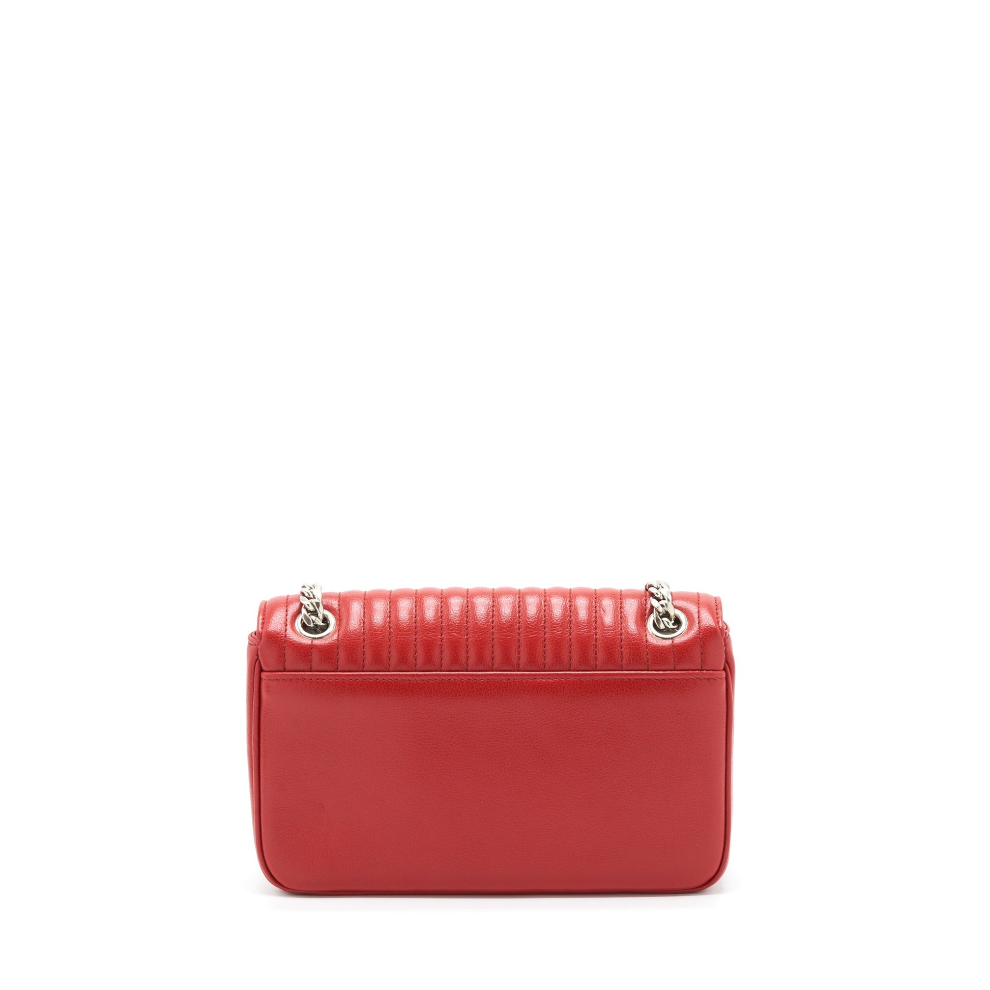 Prada Glacé Crossbody Purse Calfskin Red