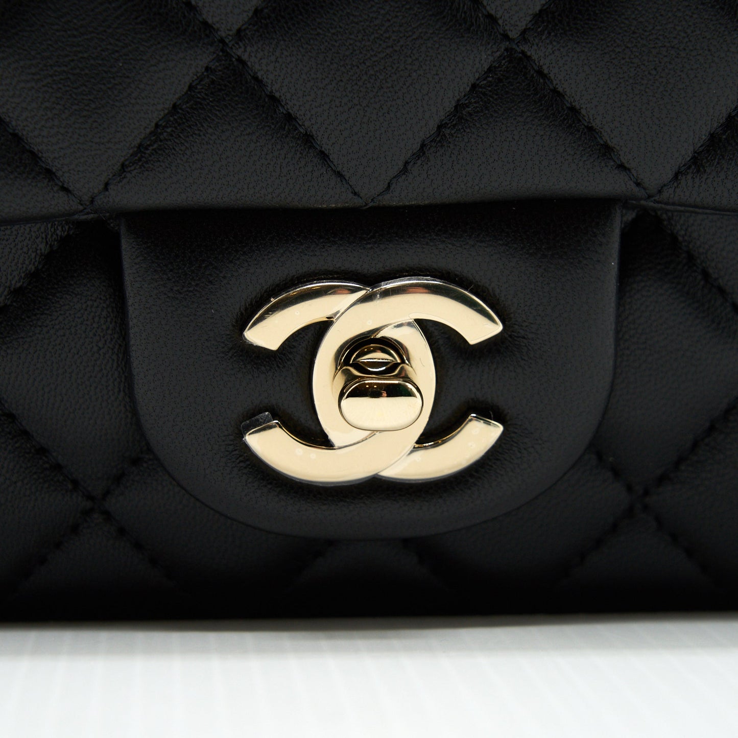 Chanel Mini Rectangular Flap Bag Lambskin L