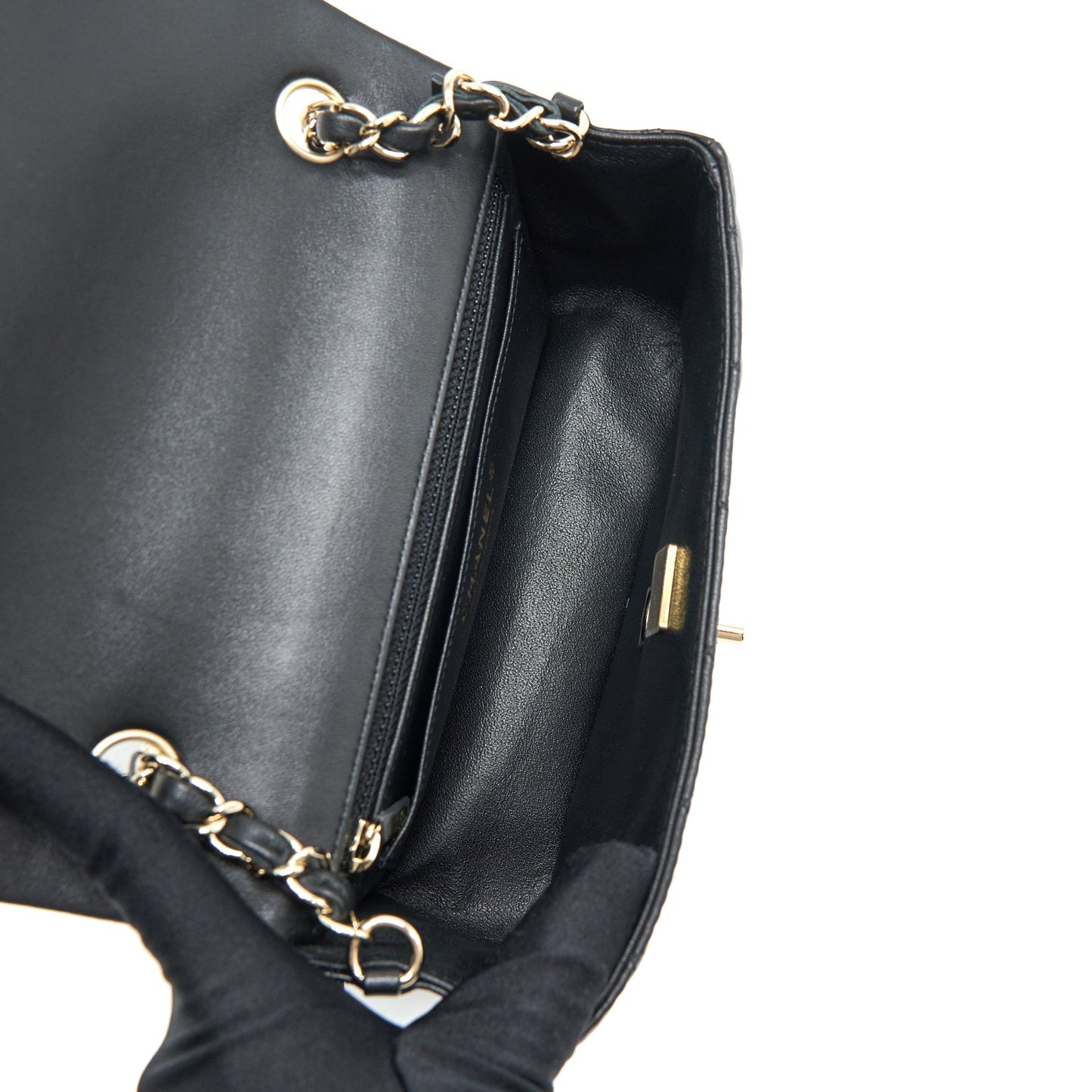 Chanel Mini Rectangular Flap Bag Lambskin L