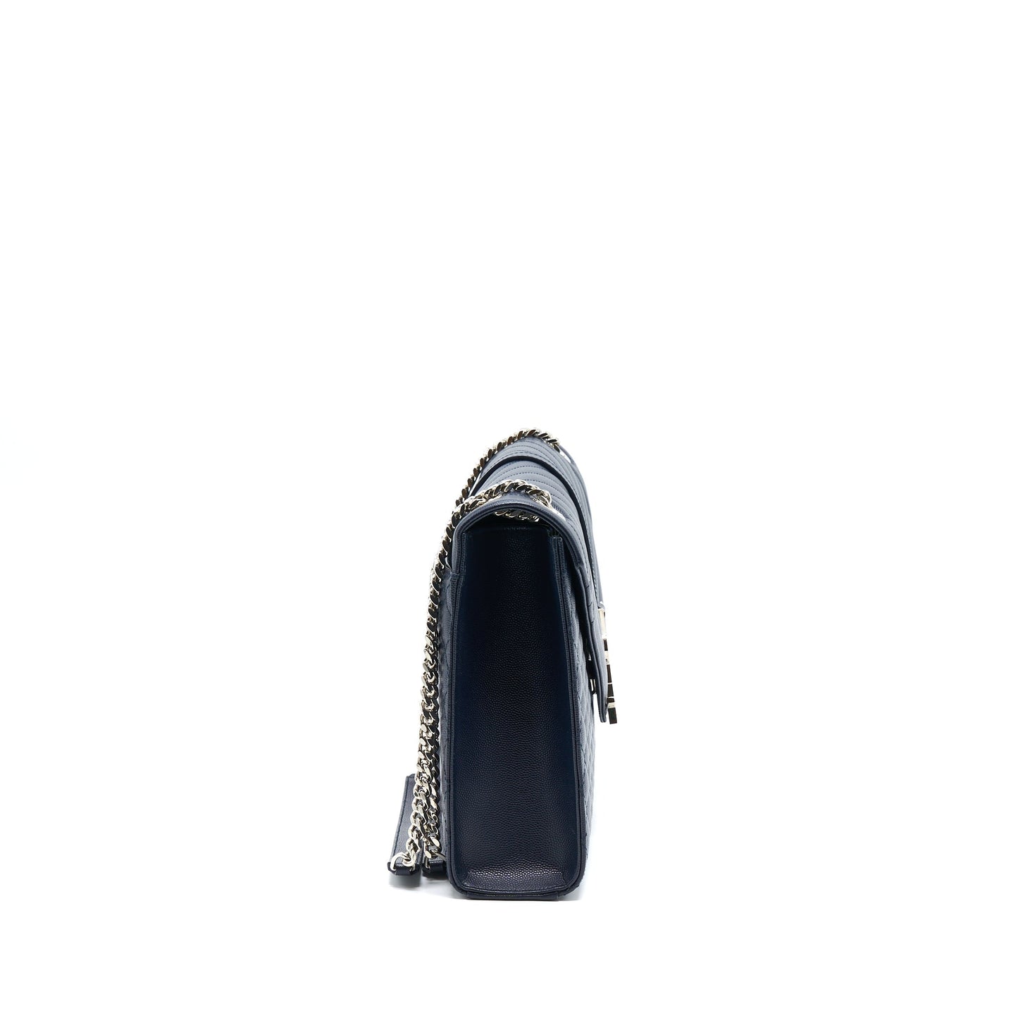 Saint Laurent Envelop Mini Purse Calfskin Navy