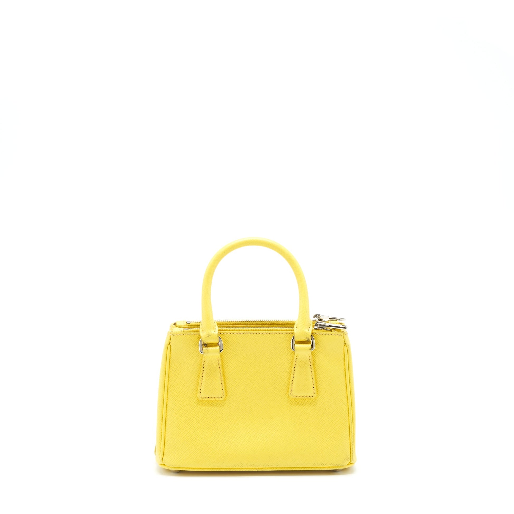 Prada Galleria Mini Tote Saffiano Lux Yellow