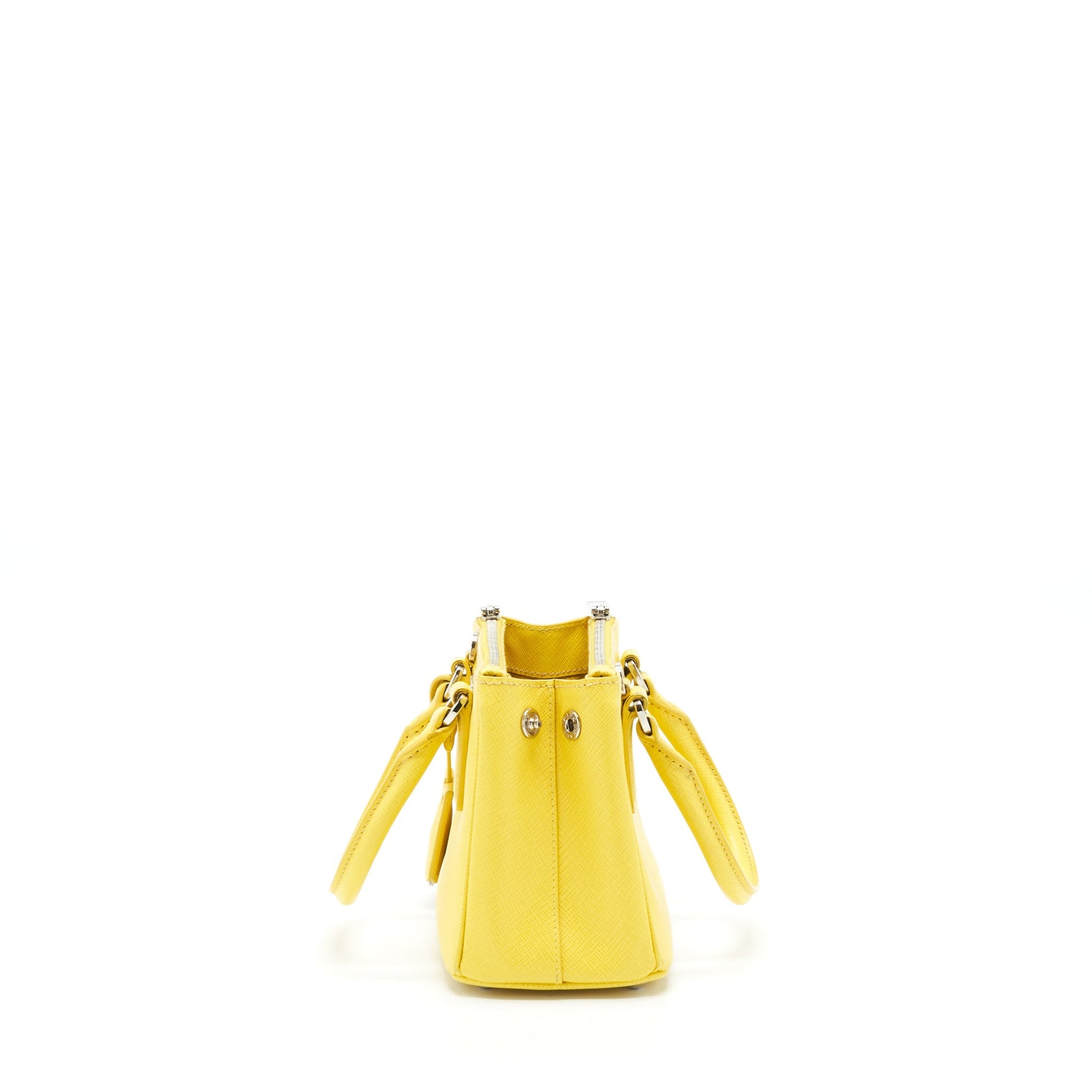 Prada Galleria Mini Tote Saffiano Lux Yellow