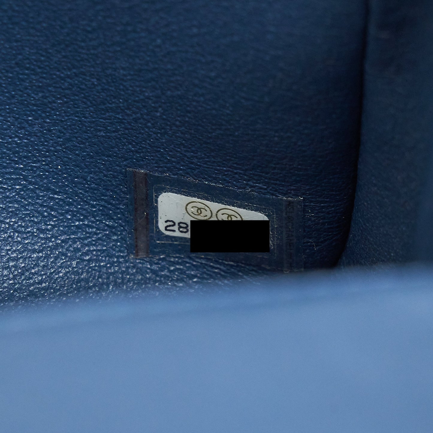 Chanel Mini Rectangular Flap Bag Lambskin Navy Blue