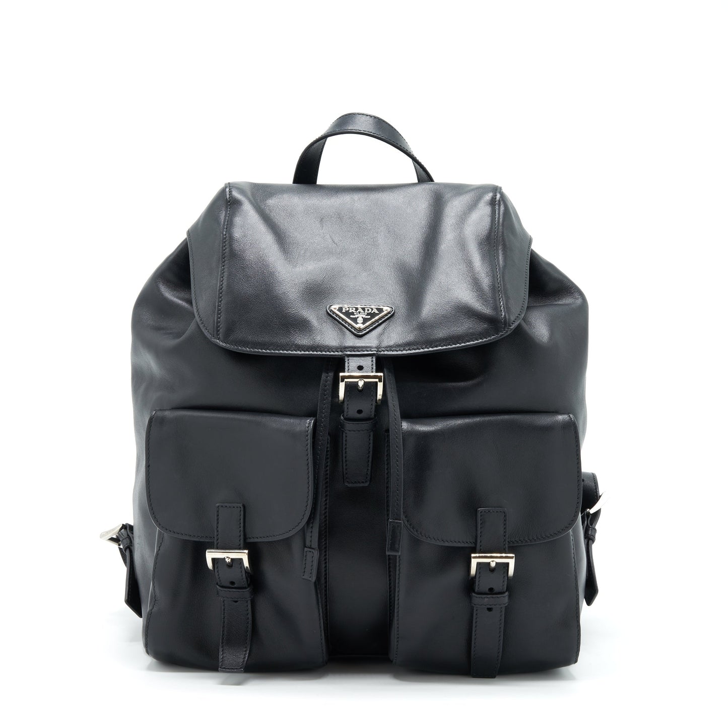 Prada Zainetto Backpack Soft Calfskin Black