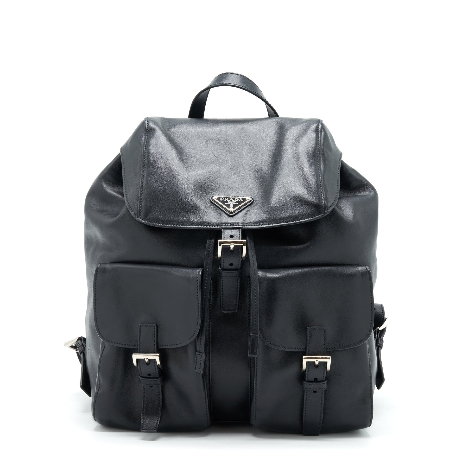 Prada Zainetto Backpack Soft Calfskin Black
