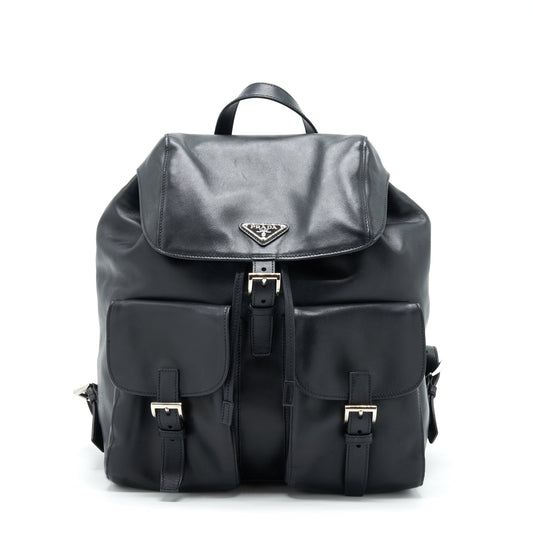 Prada Zainetto Backpack Soft Calfskin Black