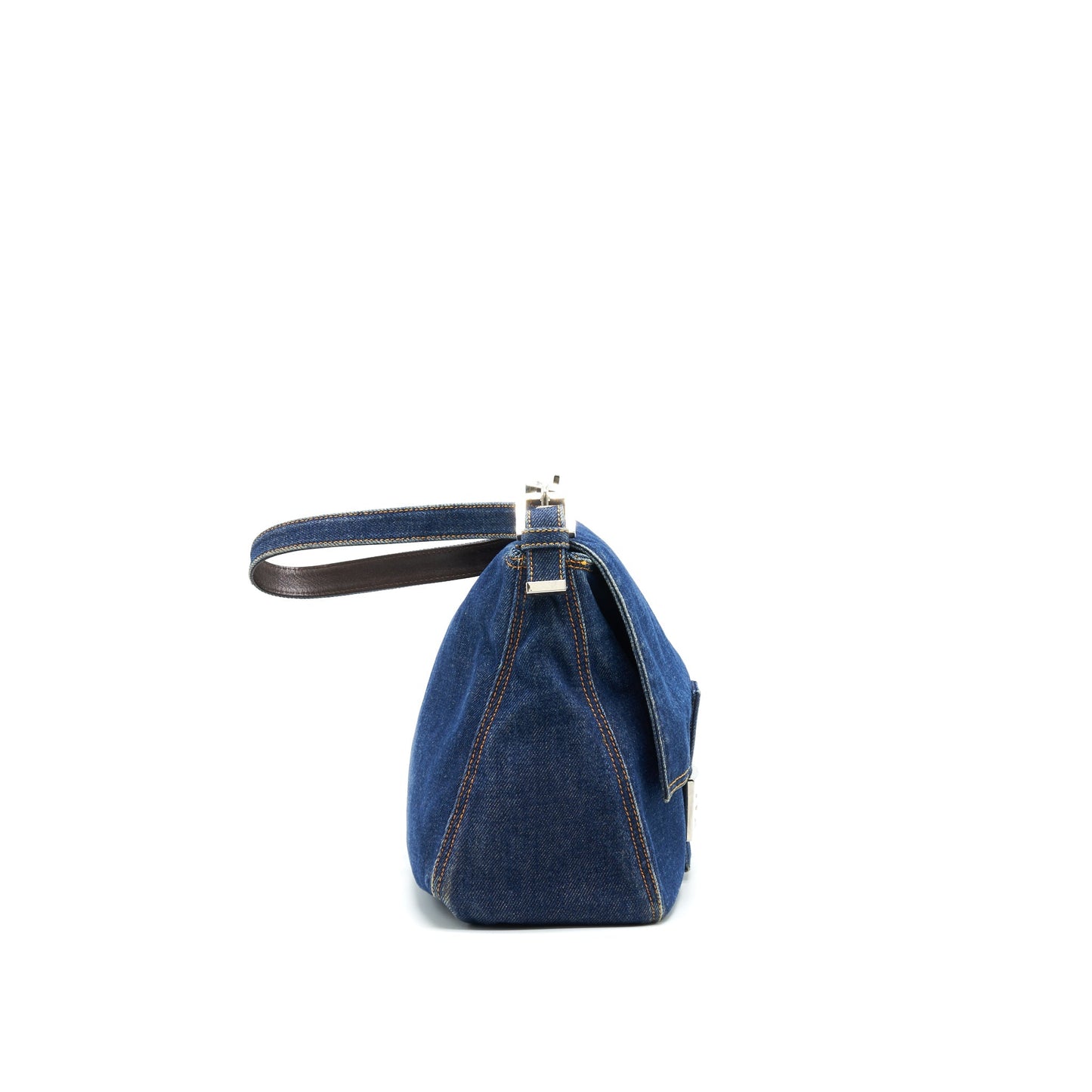 FENDI   Denim Mamma Baguette Mini Purse