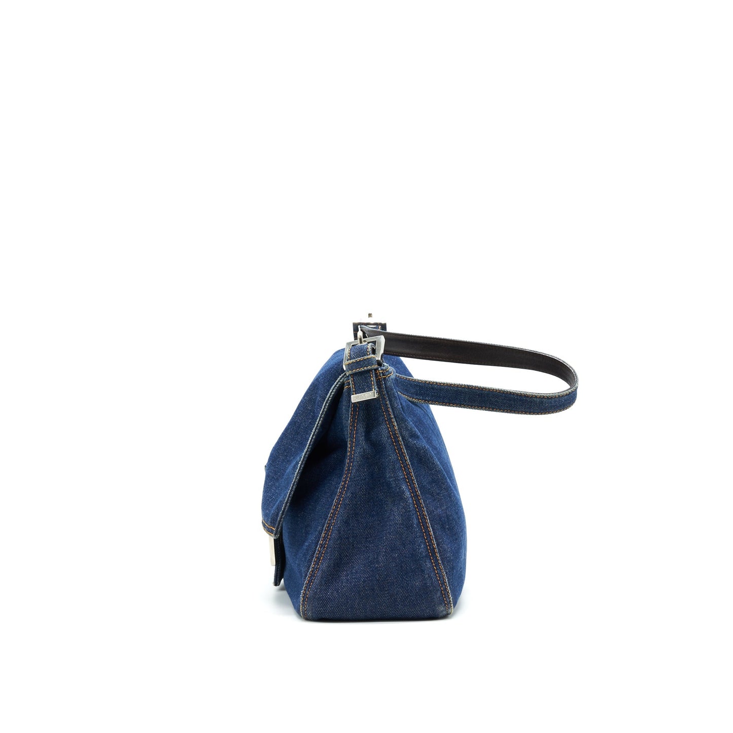 FENDI   Denim Mamma Baguette Mini Purse
