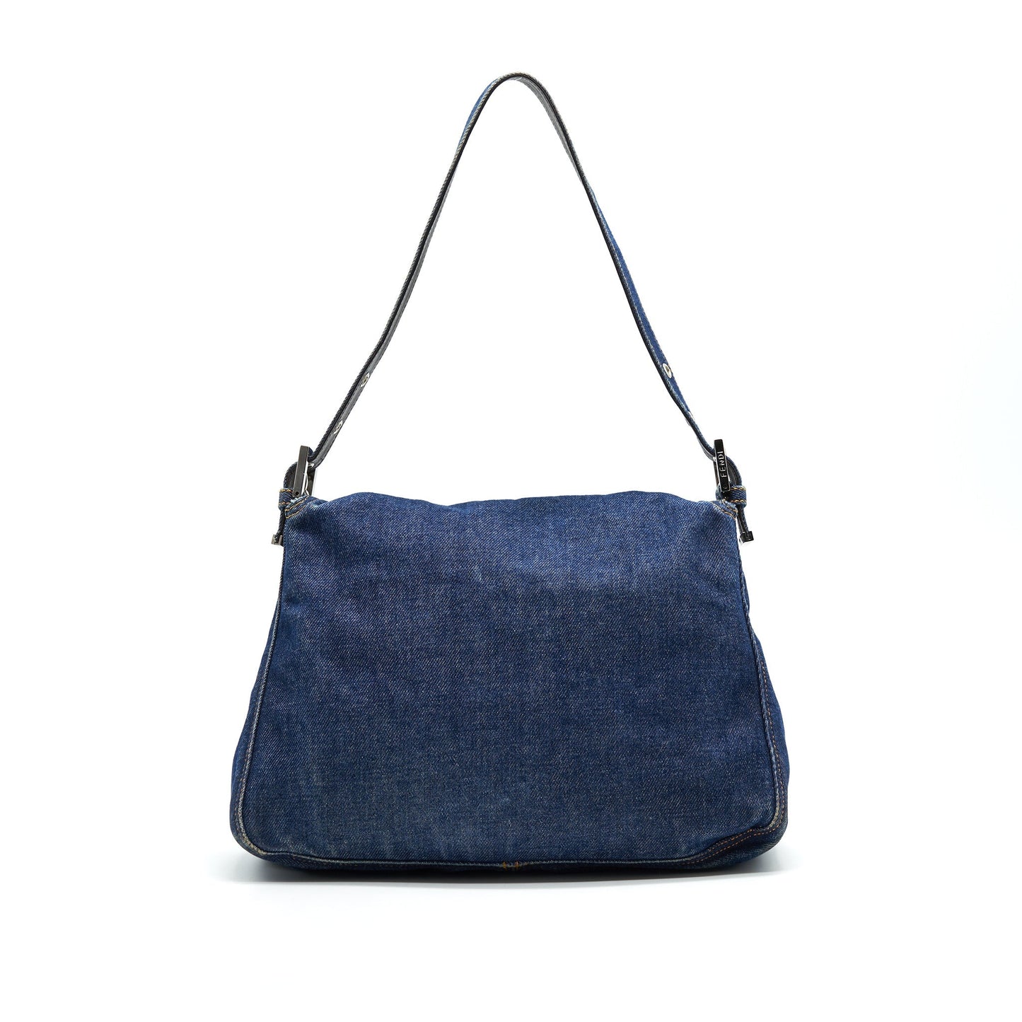 FENDI   Denim Mamma Baguette Mini Purse