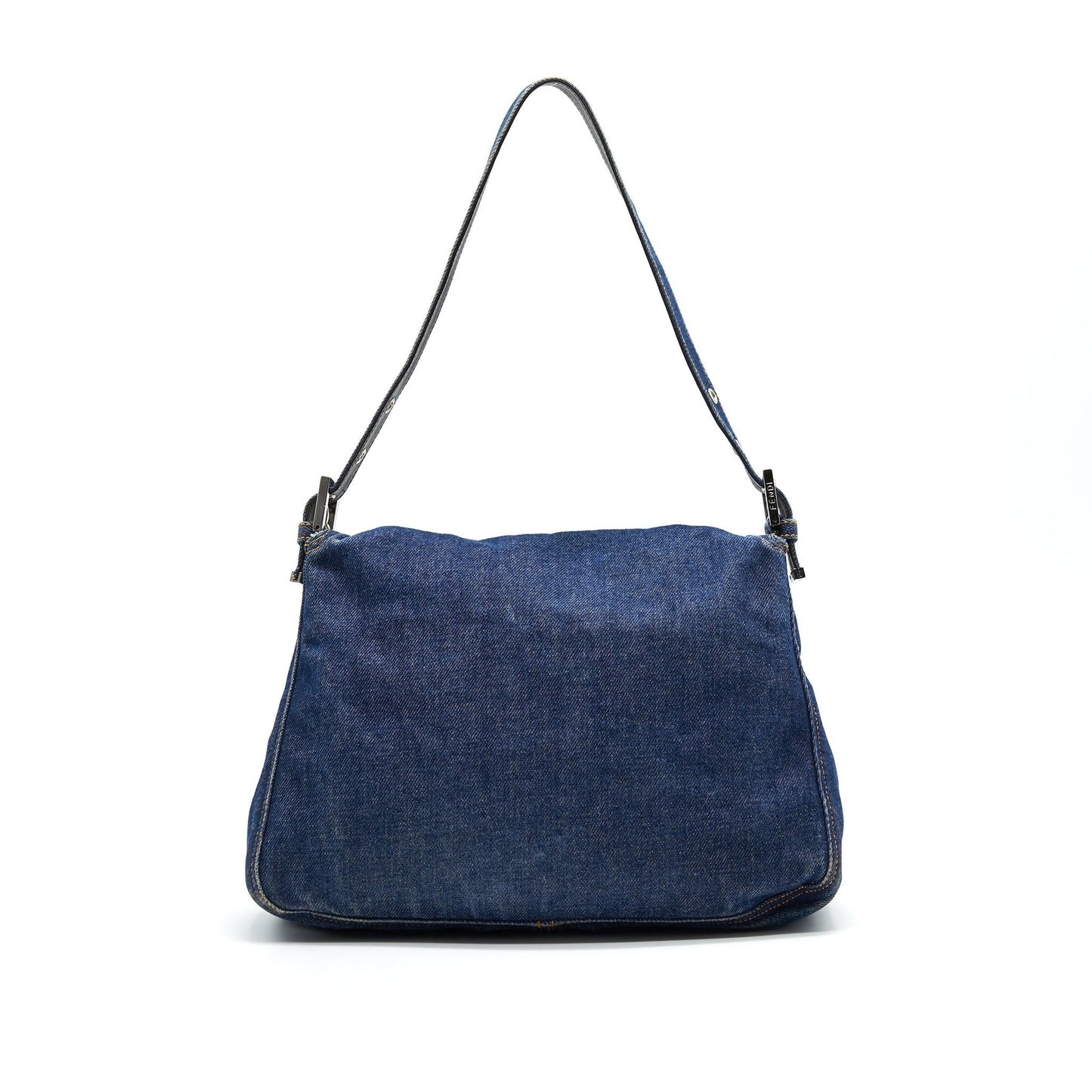 FENDI Vintage Denim Mamma Baguette Mini Purse