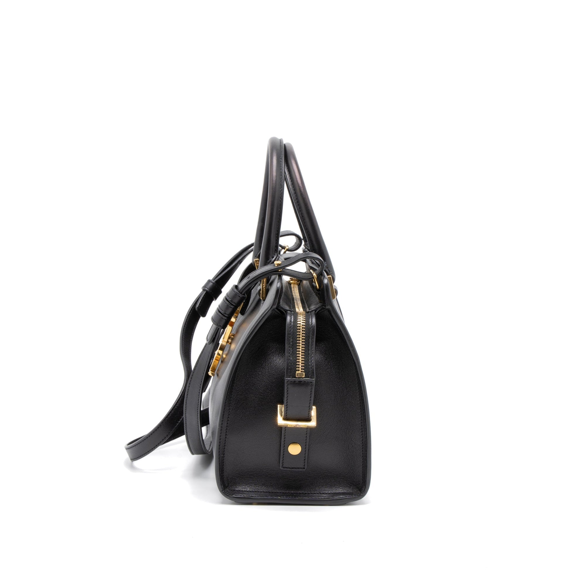 Saint Laurent Cabas Tote Calfskin Black