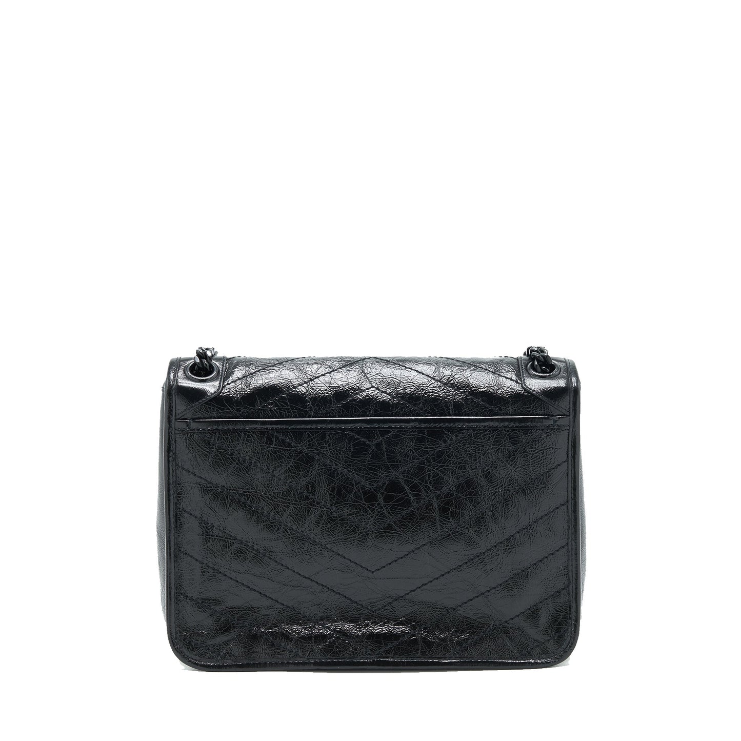 Saint Laurent Medium Niki Purse crinkled Vintage so black