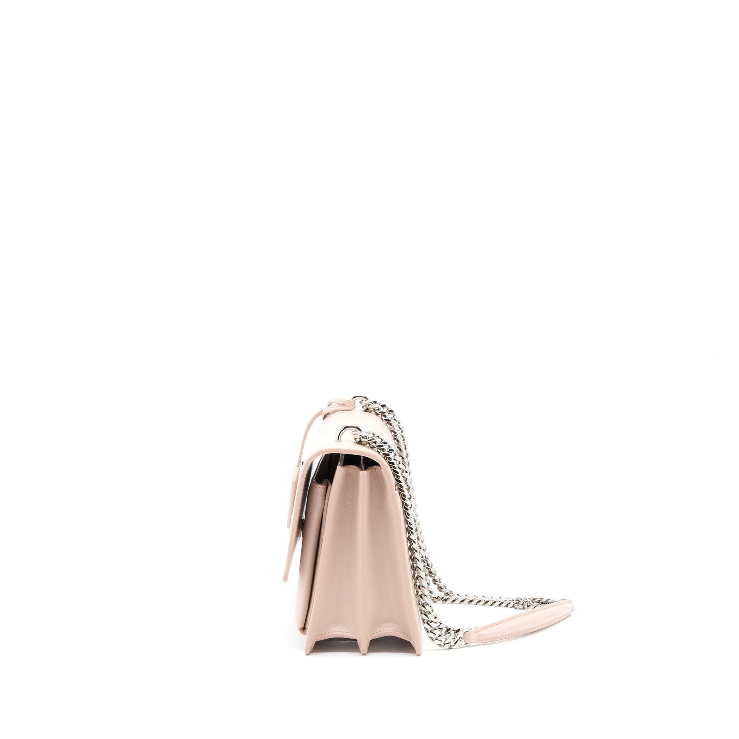 Saint Laurent Medium Sunset Chain Purse Calfskin Light Pink