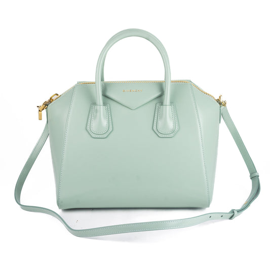 Prada Canvas Shopping Tote Purse Blue