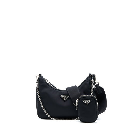 Prada Re-Edition 2005 Nylon Purse Black