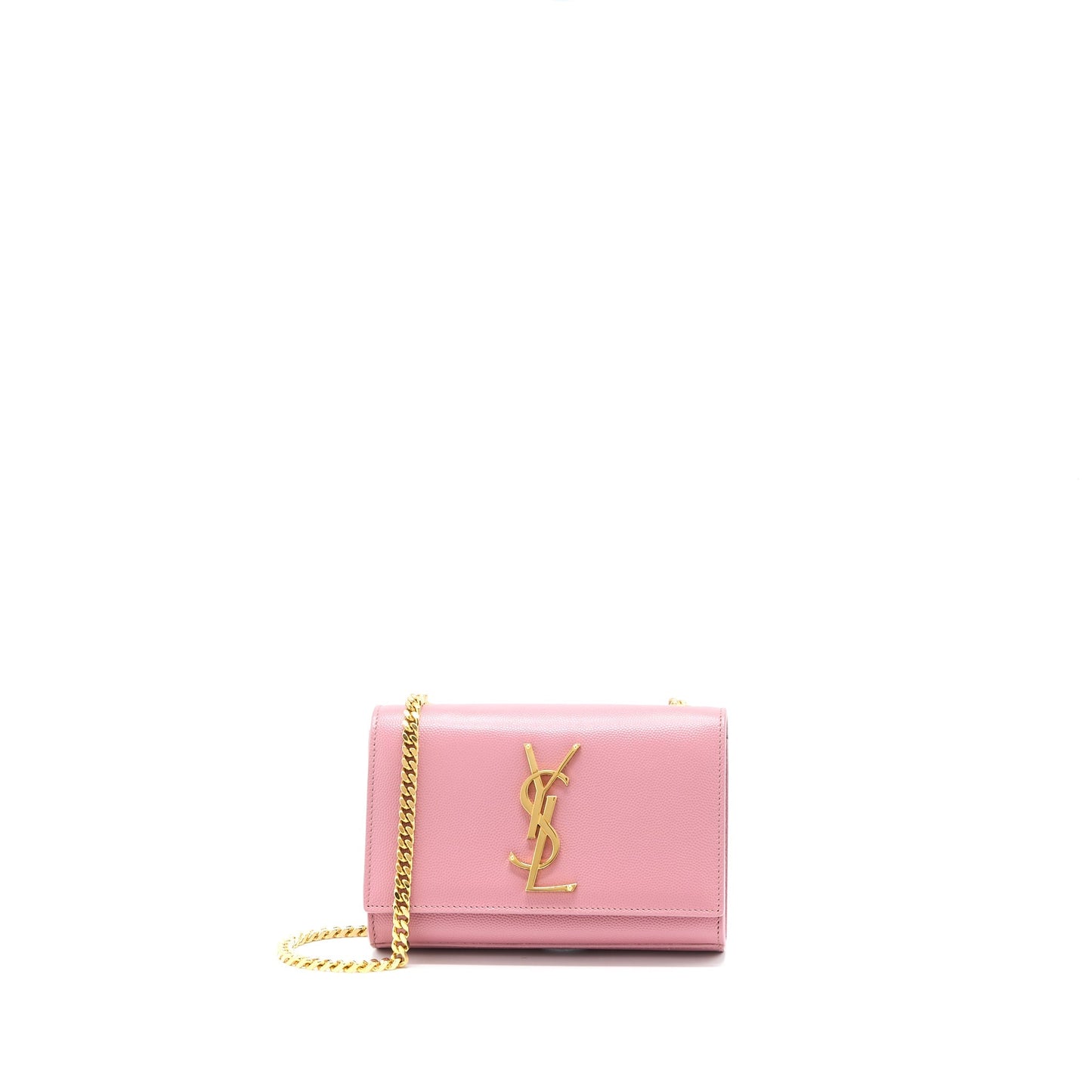 Saint Laurent Mini Kate Purse Grained Calfskin Pink