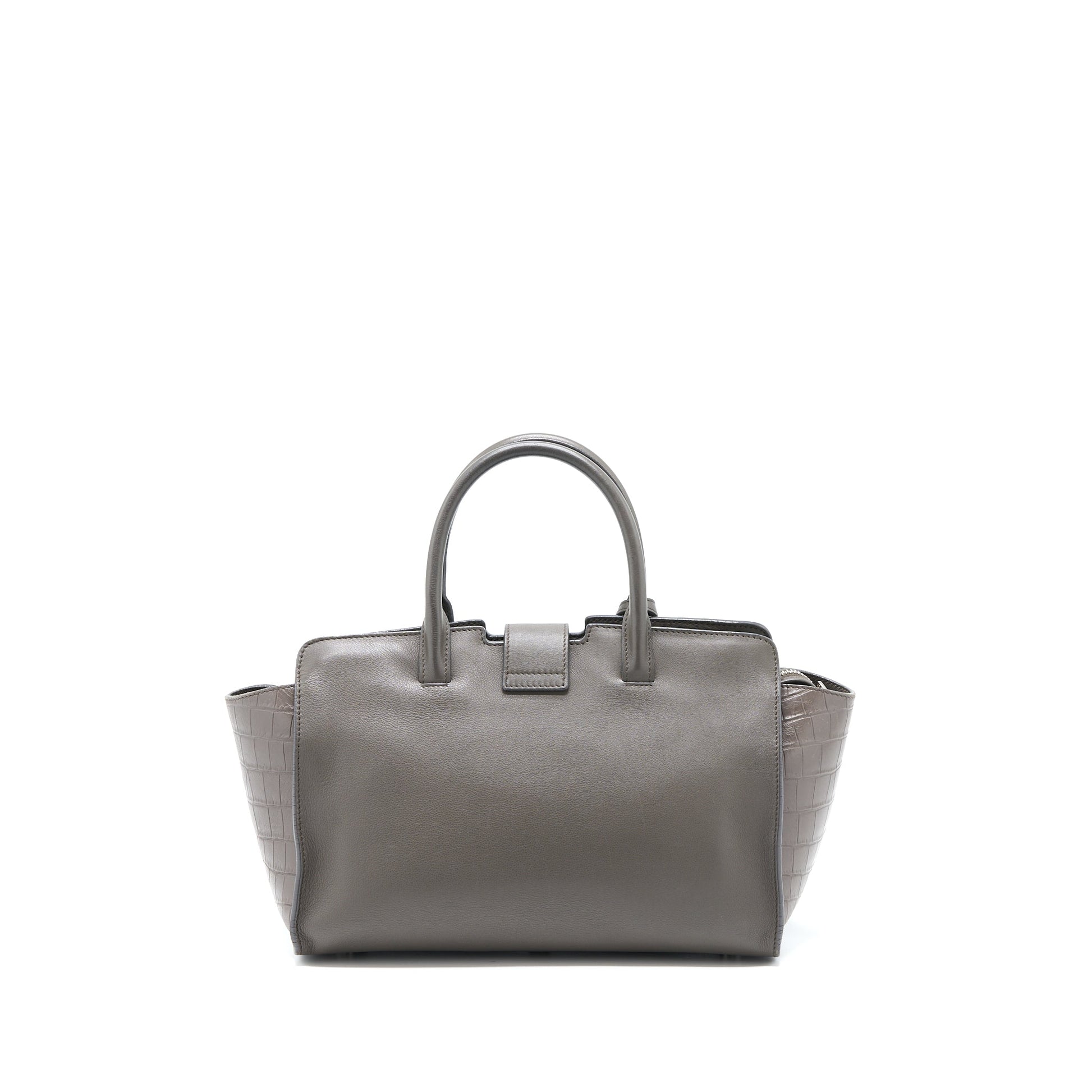 Saint Laurent Cabas Tote Purse Grey