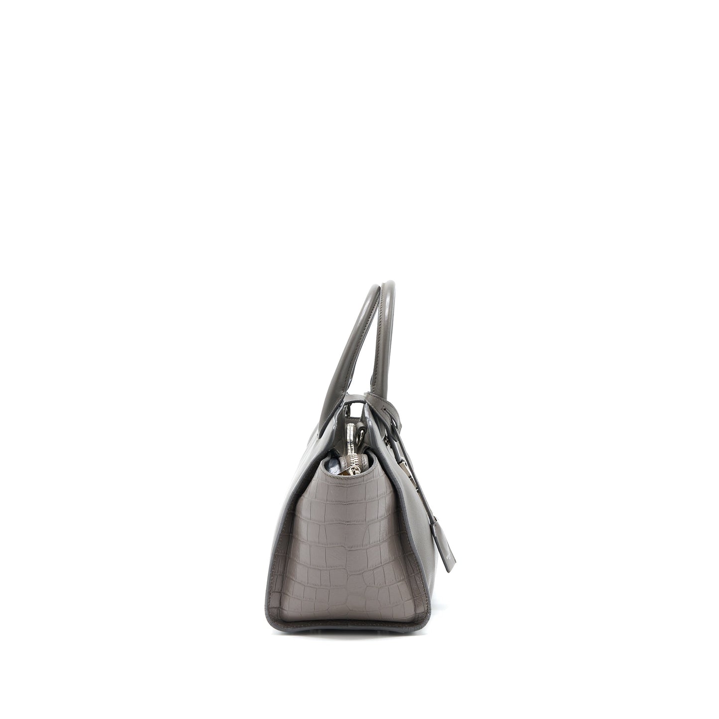 Saint Laurent Cabas Tote Purse Grey
