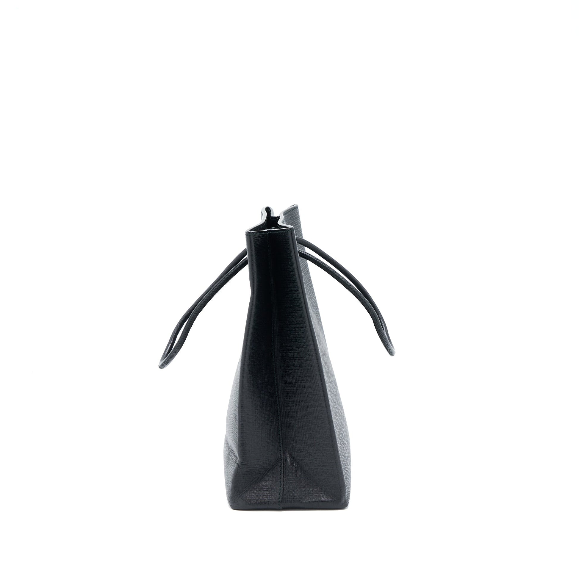 Balenciaga Top Handle Shopping Tote Bag Calfskin Black SHW