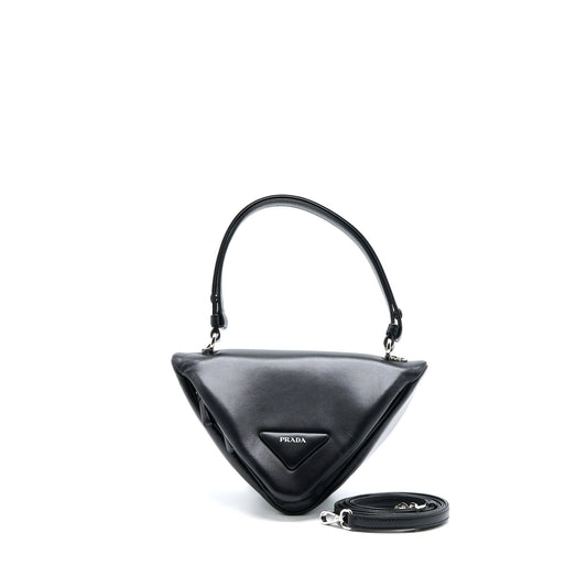 Prada Padded Nappa Triangle Purse Black