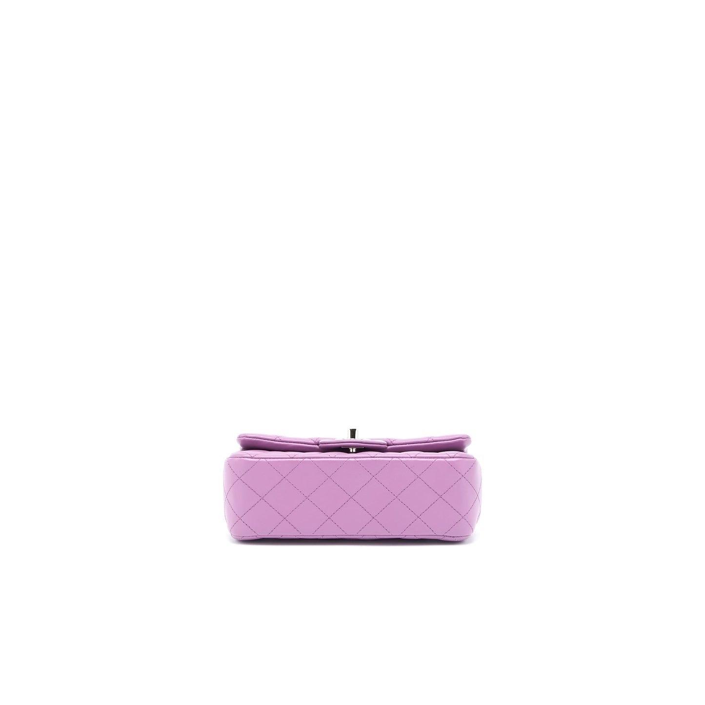 Chanel Mini Rectangular Flap Bag Lambskin Purple