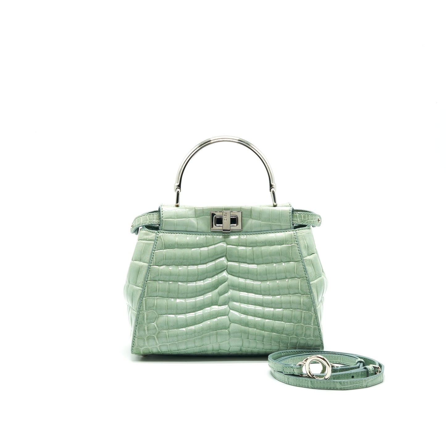 FENDI CROCODILE PEEKABOO ICONIC GREEN
