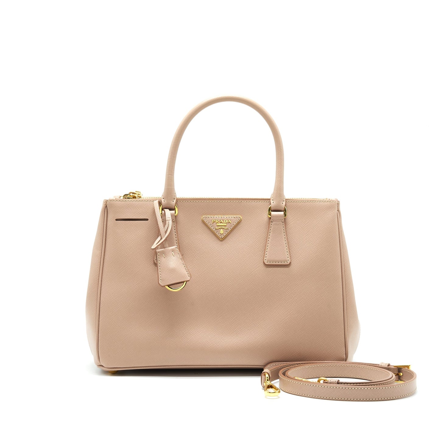 Prada Saffiano Tote Purse Light Pink