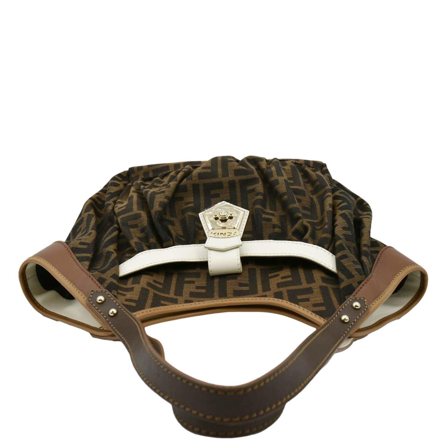 FENDI Chef Zucca Canvas Tote Bag Tobacco Brown