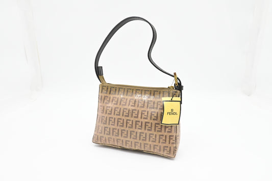 Fendi Pochette in Zucca Coated Canvas