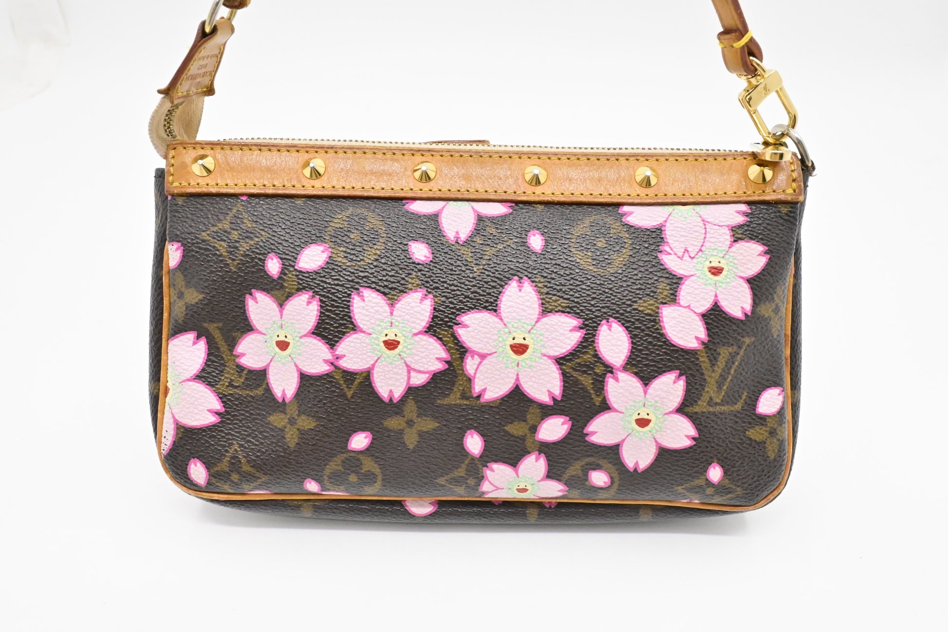 Louis Vuitton x Takashi Murakami Pochette Accessoires in Cherry Blossom Monogram Canvas