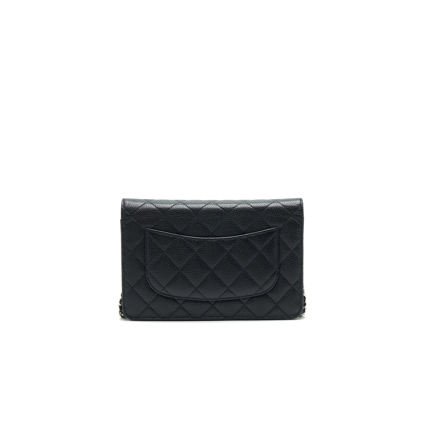 Chanel Caviar Wallet on Chain Black SHW Crossbody