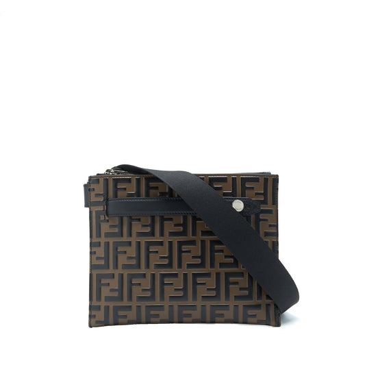 Fendi Mini Messenger Purse Brown/ Black