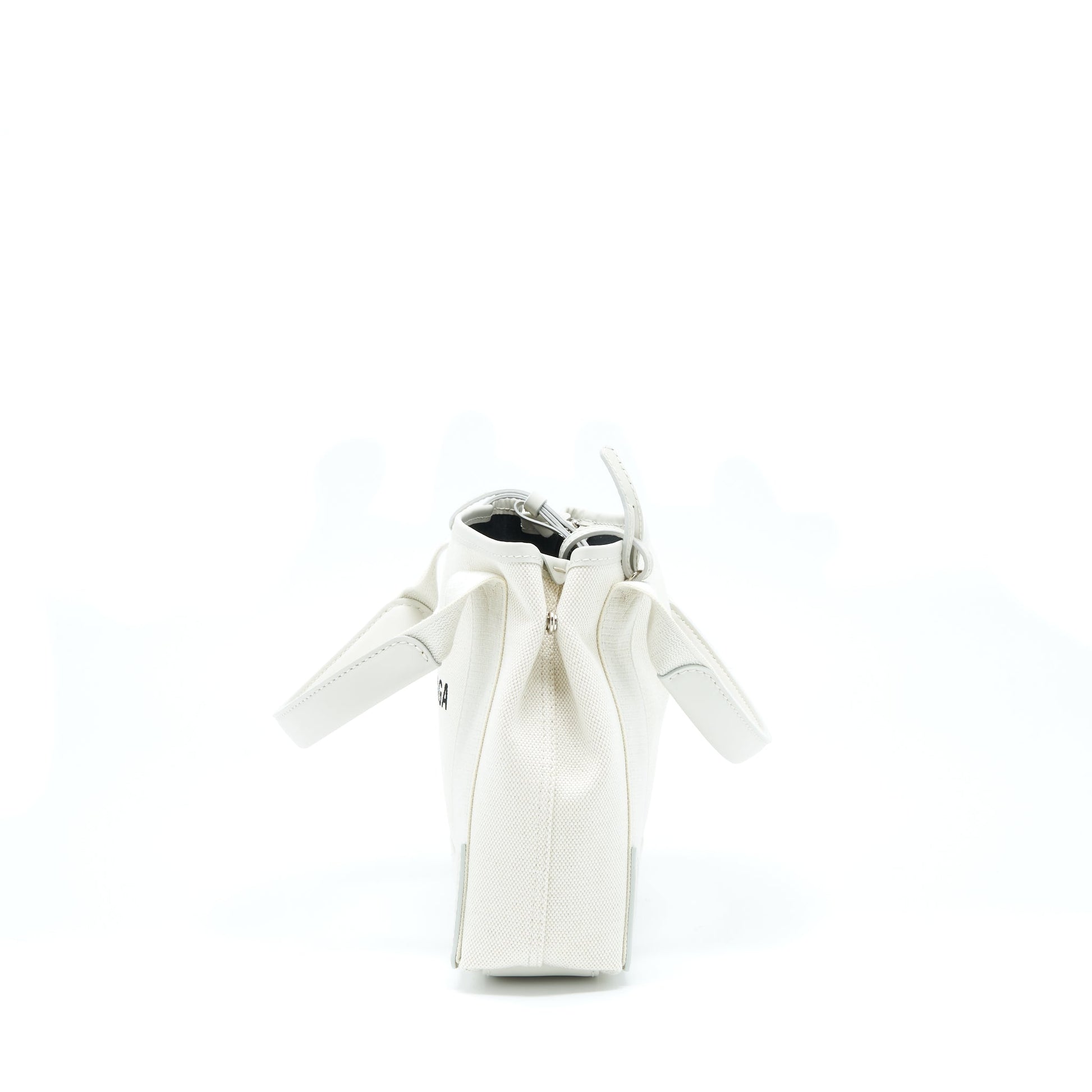 Balenciaga Cabas Fabric/Leather Off white SHW