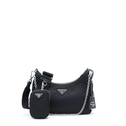 Prada Re-edition 2005 Nylon Purse Black