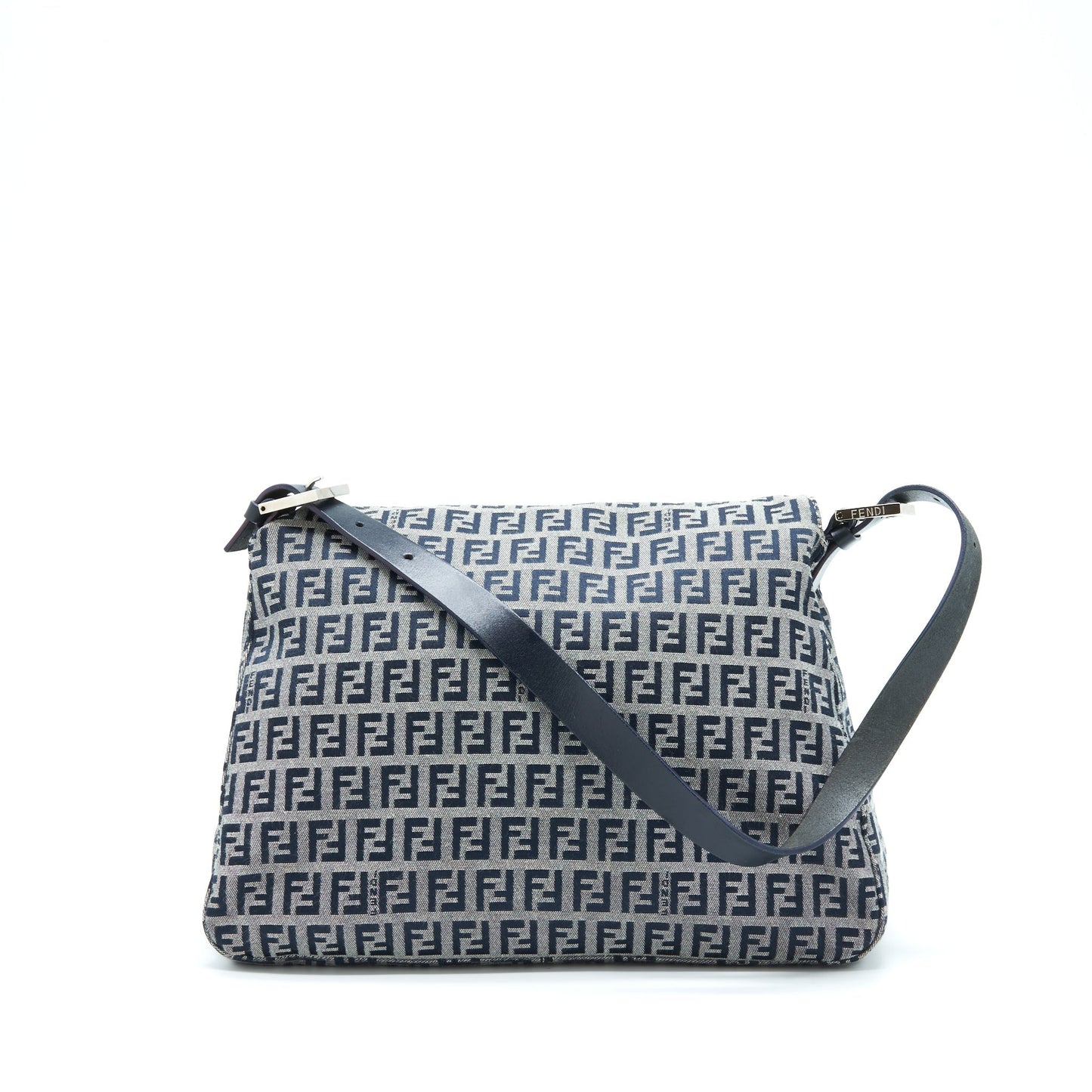 Fendi   Baguette Should Purse Fabric Black/Grey
